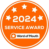 About Mortgage broker company service award badge.