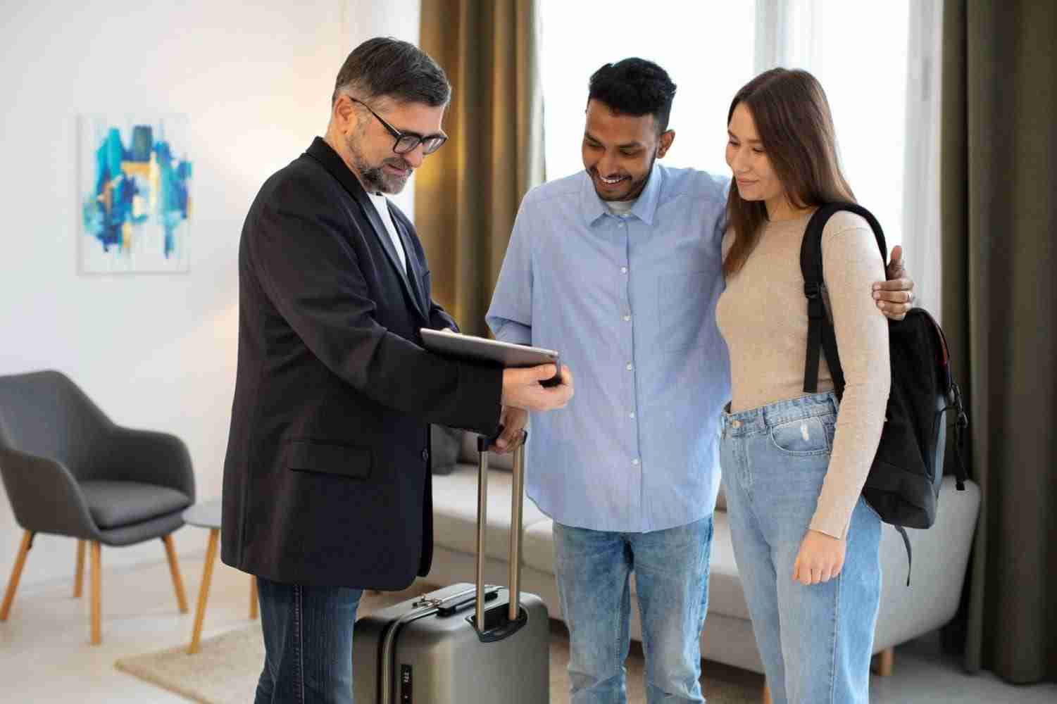 Home Loan Approval Process couple meeting property agent